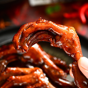 解鸦| 销魂卤鸭爪潮汕卤水鸭掌 微辣吮骨尖叫好吃煲剧零食办公室