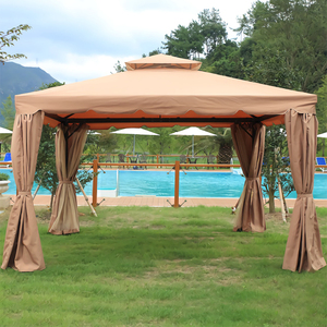 庭院凉亭室外别墅楼民宿顶花园户外四角亭子遮阳棚露天简易防水