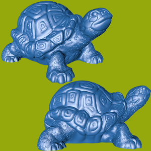 乌龟 海龟圆雕图雕刻图纸stl文件三维立体图3d打印模型精雕图浮雕3