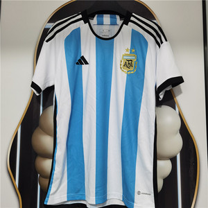2022世界杯阿根廷球衣国家队10号梅西短袖足球服训练服球员版套装