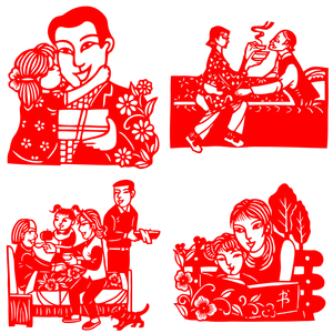 剪纸老人