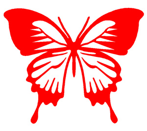 发2张 中国传统文化宣纸剪纸动物蝴蝶飞飞图案镂空刻纸刻画成品