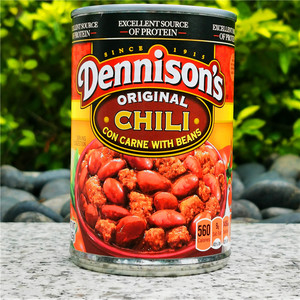 美国丹尼森块状有豆辣椒酱罐头chunkr chili con carne withbeans