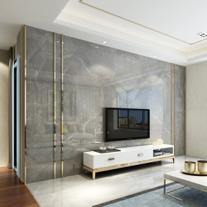 电视背景墙瓷砖现代简约客厅轻奢欧式装饰仿大理石微晶石材大板砖
