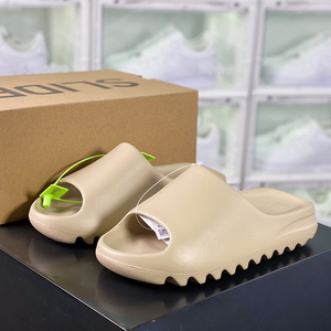 正品yeezy拖鞋男女slide暖沙黄椰子情侣踩屎感侃爷同款夏季一字拖