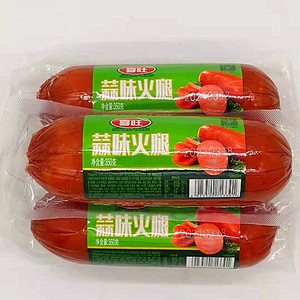 喜旺蒜味火腿350g香肠蒜香肠真空包装即食火腿肠零食小吃早餐食品