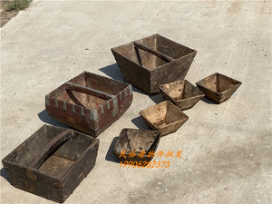 民俗怀旧老物件农耕文化旧农具古代老米斗老木斗小升斗旧米斗摆件