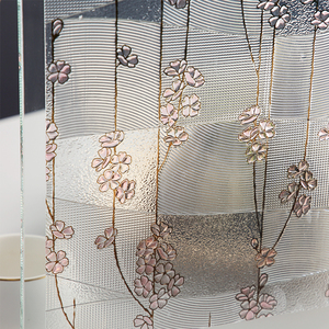 日本进口静电玻璃贴纸3d立体半透明浮雕樱花装饰阳台厨房窗户贴膜