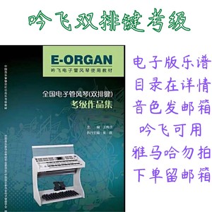 吟飞 双排键考级乐曲谱子音色电子版rs400/460/700/760/800/1000e
