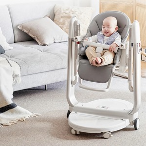 美国Ademain宝宝餐椅多功能可折叠成长椅婴儿摇篮可坐躺儿童餐椅