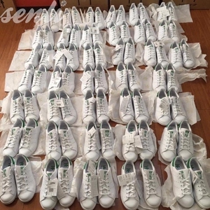 adidas Stan Smith 三叶草 绿尾 粉尾蓝尾金尾白尾镭射尾 M20324