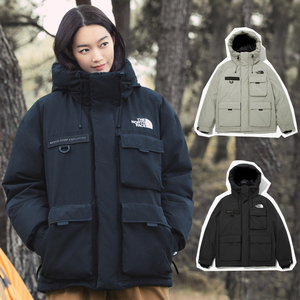 申敏儿韩国thenorthface北面tnf羽绒服21冬男女工装鹅绒nj1dm67