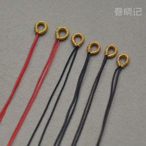 金色扣头 拉圈金线扣环挂件线圈拉环吊坠扣diy手工编绳配件配饰