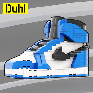 aj积木1小闪电兼容乐高拼装玩具duh张八千球鞋积木男生七夕礼物