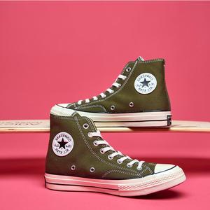 converse匡威1970s军绿色高帮帆布鞋休闲橄榄绿男鞋女鞋162052c