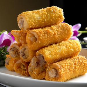 阿诺绿茶芋卷 广式糕点红豆搭配芋泥 酒店速冻点心300g/包10个装