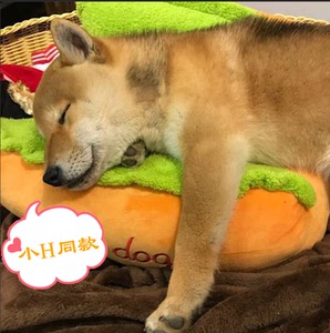 可爱热狗狗窝宠物泰迪柴犬狗垫四季可拆洗猫窝向往的生活小h同款