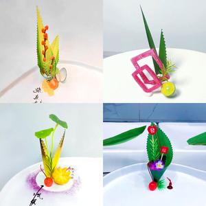 酒店厨师盘饰花边剪厨房不锈钢摆盘雕刻模具围边造型磨具创意工具