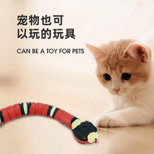 猫咪玩具蛇仿真电动自嗨解闷神器猫猫小猫自动逗猫棒遥控宠物网红