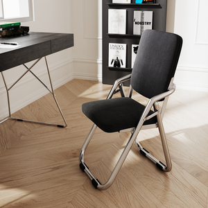 折叠椅家用靠背宿舍椅子简易舒适靠椅现代简约餐椅办公室电脑凳子