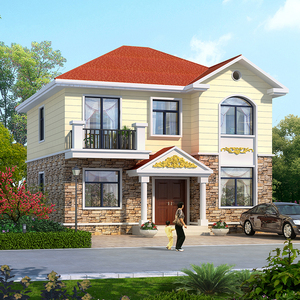 二层别墅设计图纸房屋效果图农村小别墅户型设计图乡村两层自建房