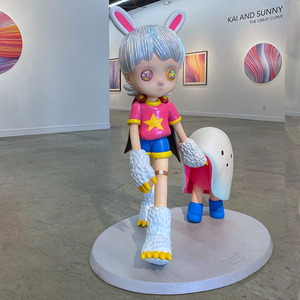 新款大号卡通下田光联名玩偶手办客厅落地雕塑潮玩店铺装饰大摆件