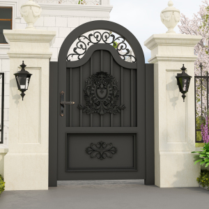 欧式铝合金别墅庭院门铝艺花园门院子大门乡村户外单双开门