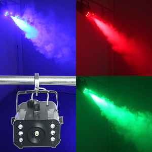 ag遥控1000w彩色烟雾机喷烟机冒烟机 全彩带染色灯烟雾机喷烟机