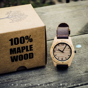 情侣木头手表男女阿美咔叽复古学生气质简约文艺森系创意防水真皮