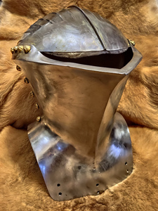 订购-中世纪蛙嘴盔 骑枪比武头盔 蛙脸盔 板甲 真人可穿戴包邮