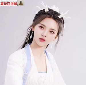 杨超越同款发饰小龙女龙角cos头饰发卡汉服古风道具麋鹿角发夹