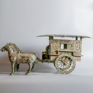 0010人付款淘宝复古马车摆件实木仿古马车创意景区景观古代战车明清