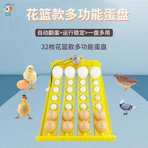 孵化机32枚蛋盘自动翻蛋孵化器家用小型蛋盘鸡鸭鸟蛋托孵蛋器配件