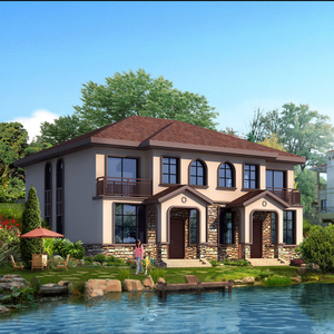 双拼别墅设计图纸新农村