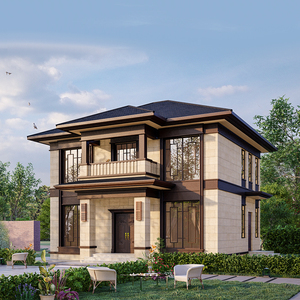 villa_design淘宝新农村新款中式二层别墅设计图纸乡村2两层自建房