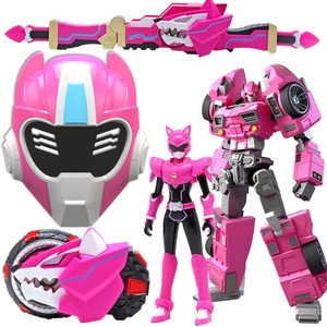 露西迷你特工队x机甲玩具 正版机器人变形枪全套人偶公仔武器女孩