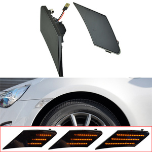 适用丰田ft86 斯巴鲁brz侧边灯led流水款侧角灯叶子板灯转向灯