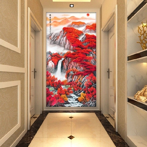 客厅背景墙鸿运当头