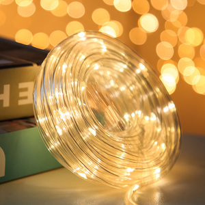 京咚led彩灯软管灯防水电池灯房间卧室装饰布置品满天星亮化工程