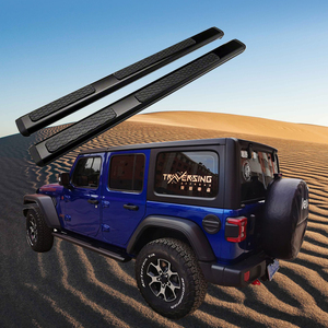 适用新款吉普牧马人jl铝合金脚踏板侧踏板侧踏杠脚踏杠牧马人改装