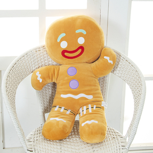 饼干人抱枕可爱姜饼人毛绒玩具公仔饼干玩偶人形娃娃摆件女孩礼物