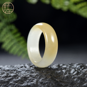 5号扳指玉指环男女素面戒指