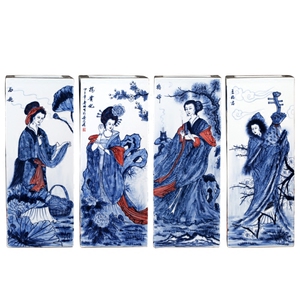 陶瓷四大美女花瓶