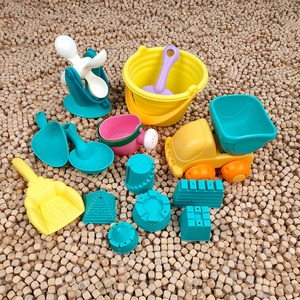 凯木乐亲子餐厅游乐场木粒塑料沙池玩具儿童沙滩玩沙工具套装挖沙