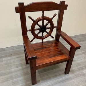 椅子实木中式会客椅长凳老船木圈椅围椅家用方凳主人椅老板椅