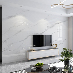 仿瓷砖大理石简约风客厅墙纸3d立体墙壁布电视机背景墙贴自粘壁纸