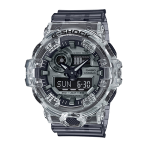 卡西欧手表男g-shock罗志祥极限挑战同款冰韧黑色透明ga-700sk-1a