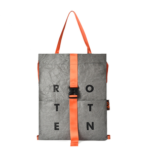 DRACONITE【直营】DRACONITE国潮牛皮纸拼接两用手提双单肩背包男