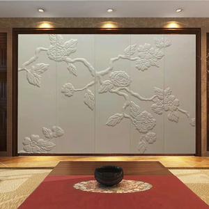 皮雕软包卧室背景墙