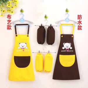 儿童黄色画画围兜